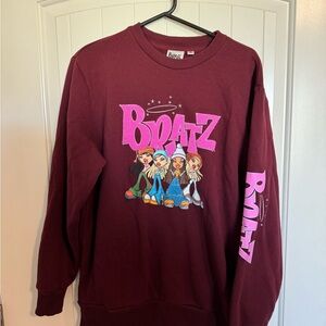 Bratz Burgundy Crew neck Sweatshirt size medium